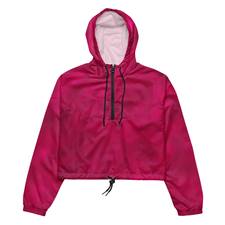 Magenta Dreams Women's Cropped Windbreaker product image (2)