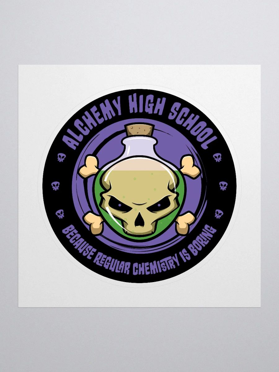 Alchemy High School Funny Chemistry Sticker product image (3)