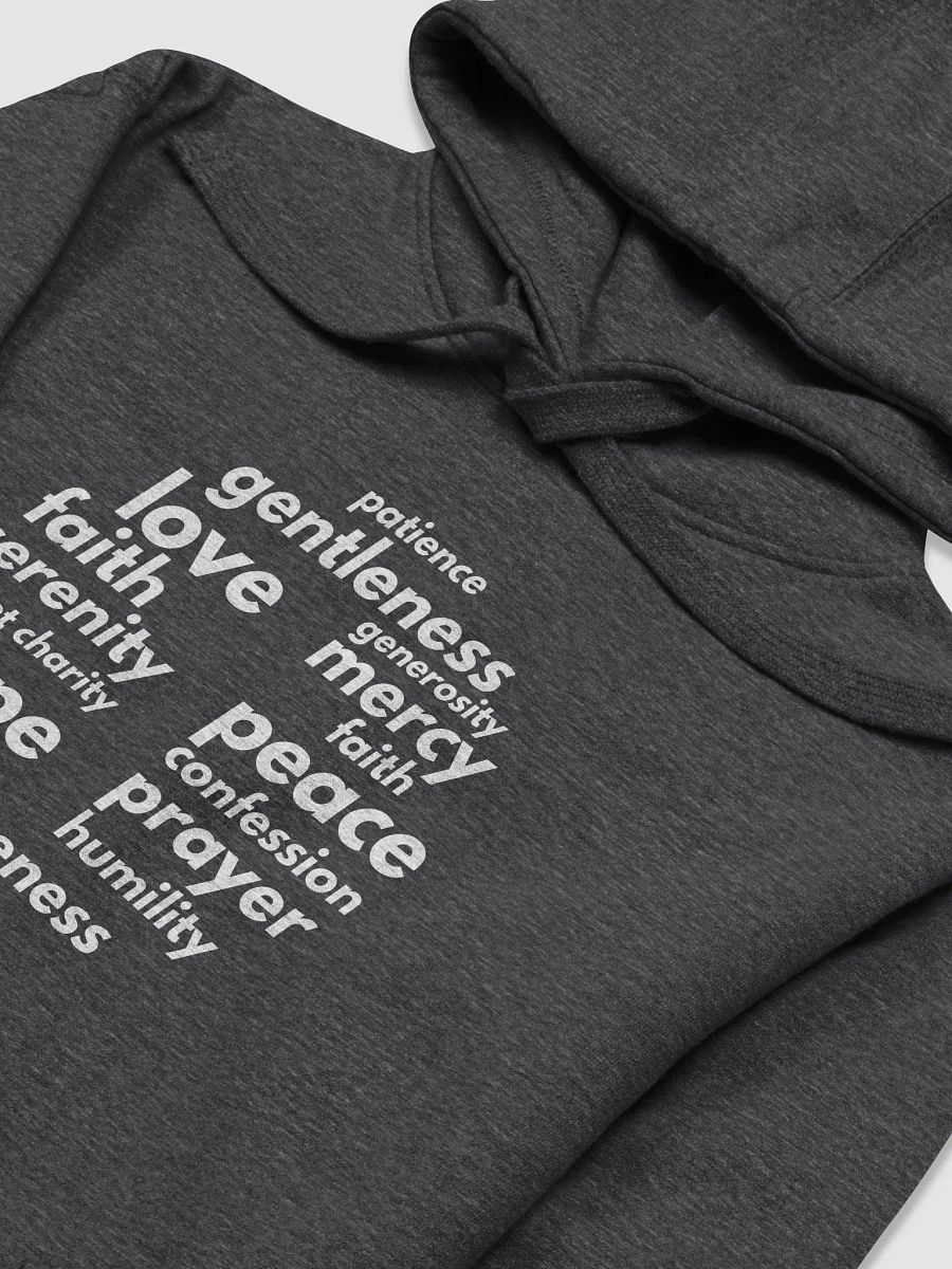 Inspirational Virtues Hoodie with Cross product image (3)