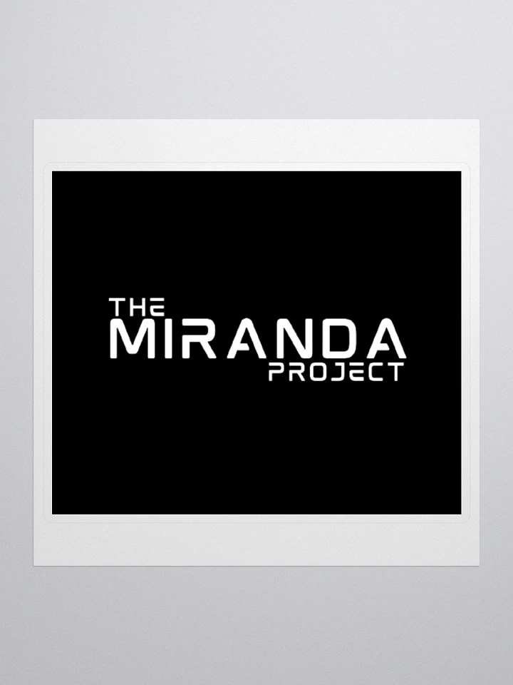 The Miranda Project White Logo Sticker product image (1)
