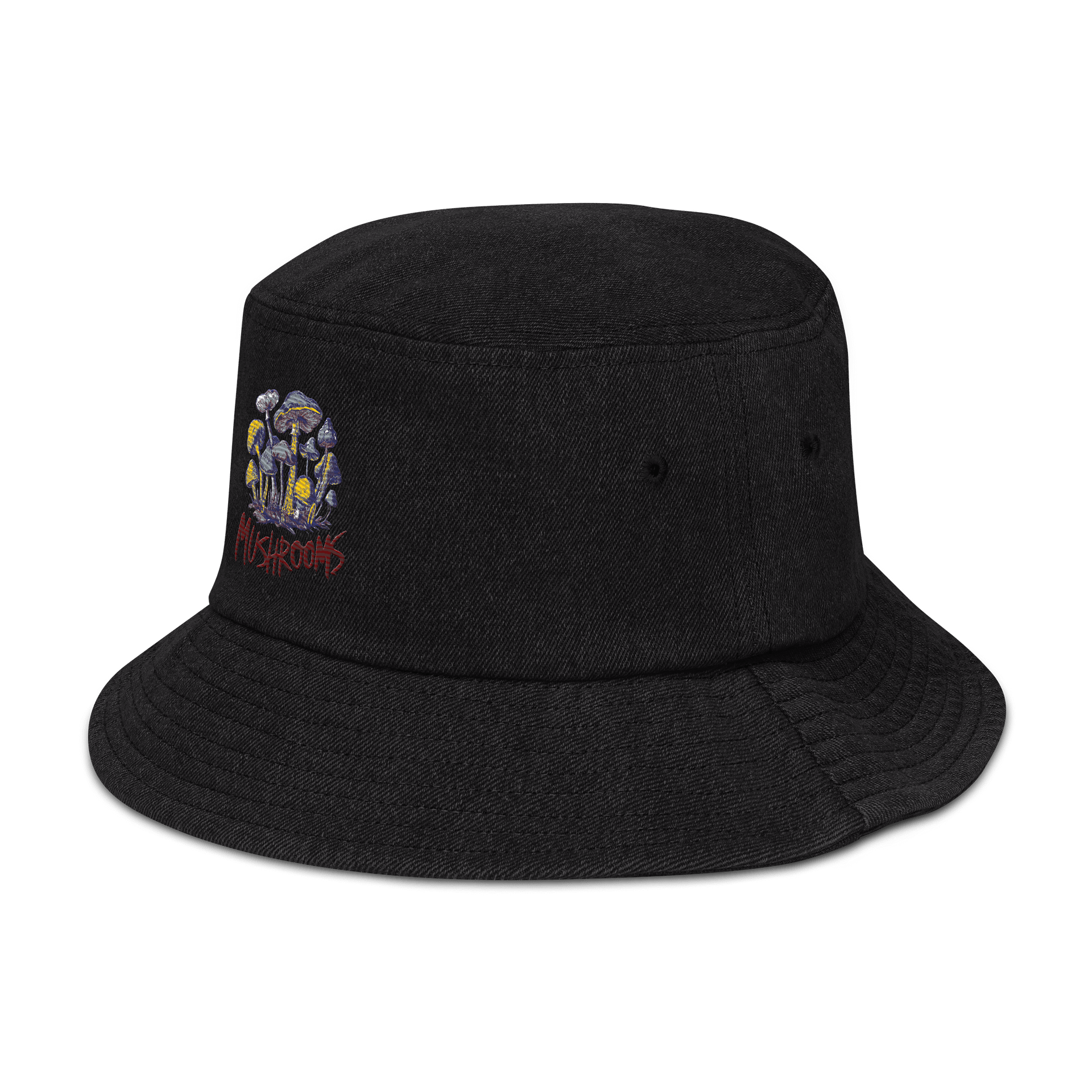 Mushroom Medley Denim Bucket Hat product image (5)