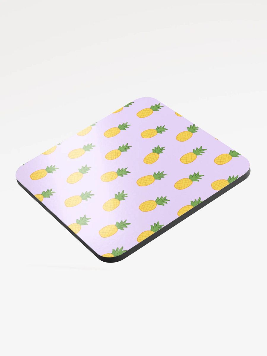 Pineapples Lilac Purple Cork Coaster product image (3)