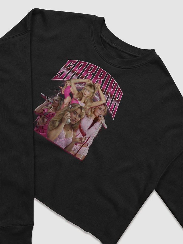 Sabrina Fleece Crop Sweatshirt | Hot Pink product image (2)