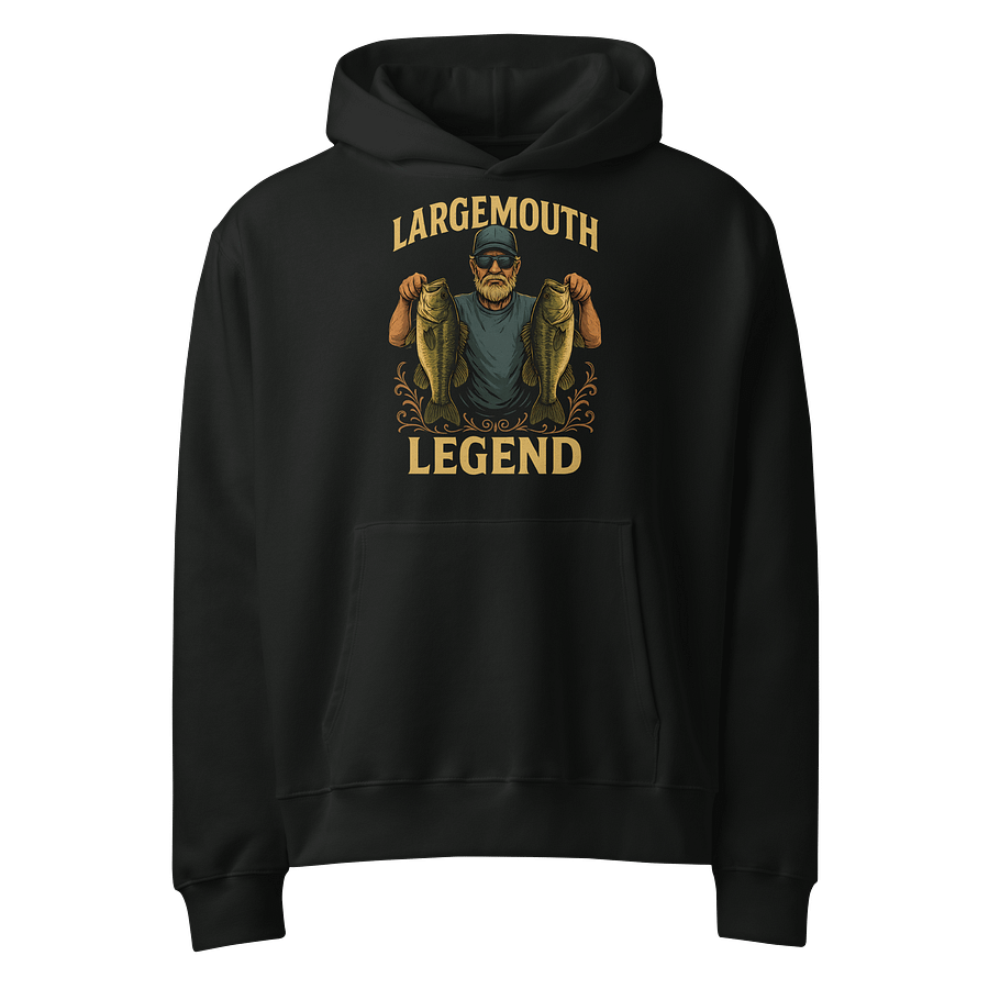 Bass Fishing Hoodie – Largemouth Bass Angler Pullover product image (1)