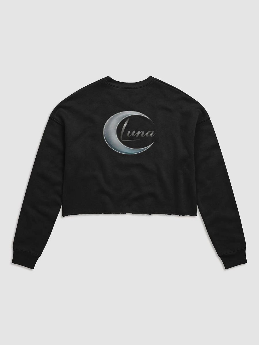 Women's Fleece Crop Sweatshirt with Large Luna Logo on the Back (S-L) product image (3)