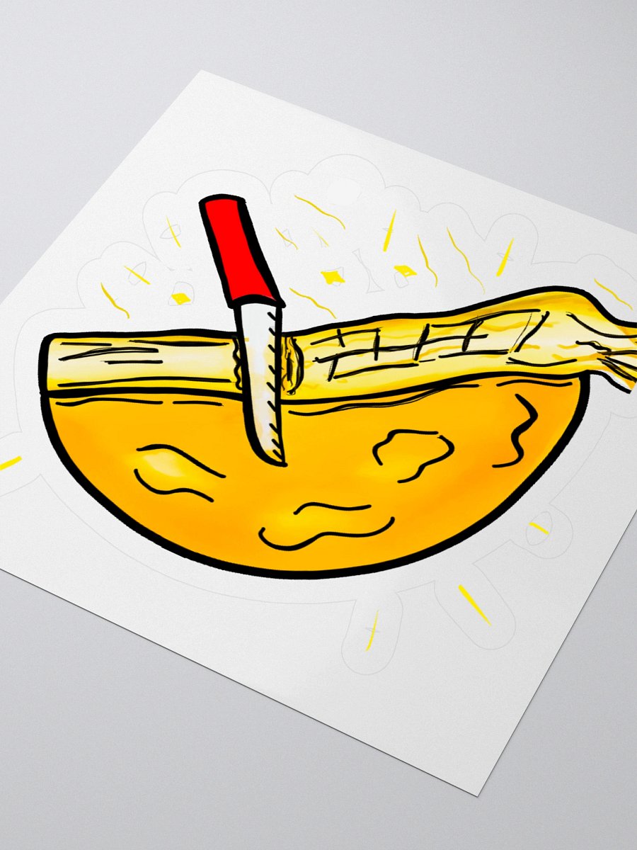 Raclette Cheese Vinyl Stickers (3" x 3") product image (3)