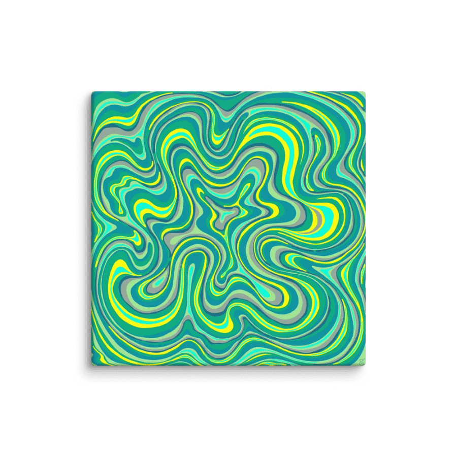Psychedelic Canvas - Swirling Abstract Art - Stone No. 7 product image (1)