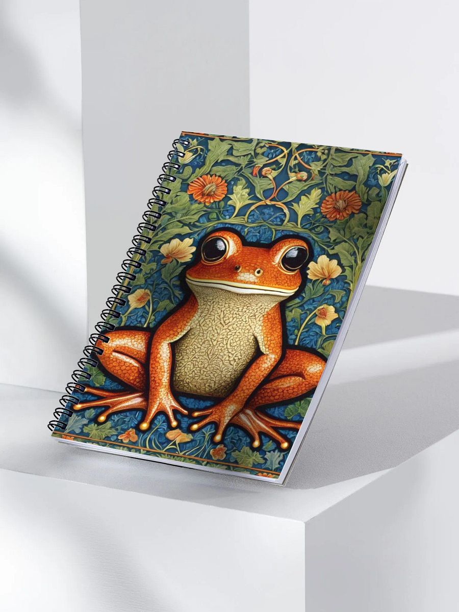 Spiral Notepad William Morris Inspired Frog product image (3)