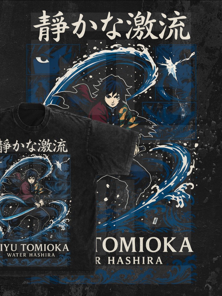 GIYU TOMIOKA Demon slayer | Kimetsu no Yaiba t-shirt PNG design product image (1)
