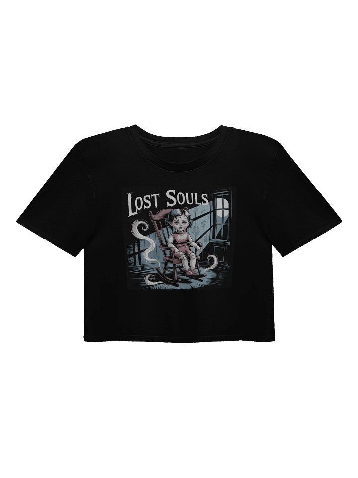 Midnight Veil Designs Gothic Women's Crop Top - Lost Souls Black product image (1)