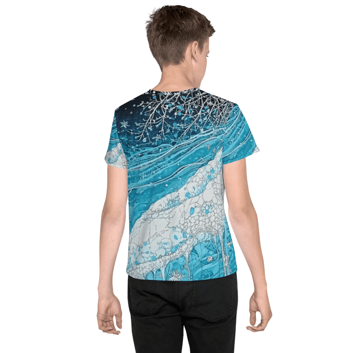 Winter Frost, Unisex Youth Crew Neck T-Shirt product image (2)