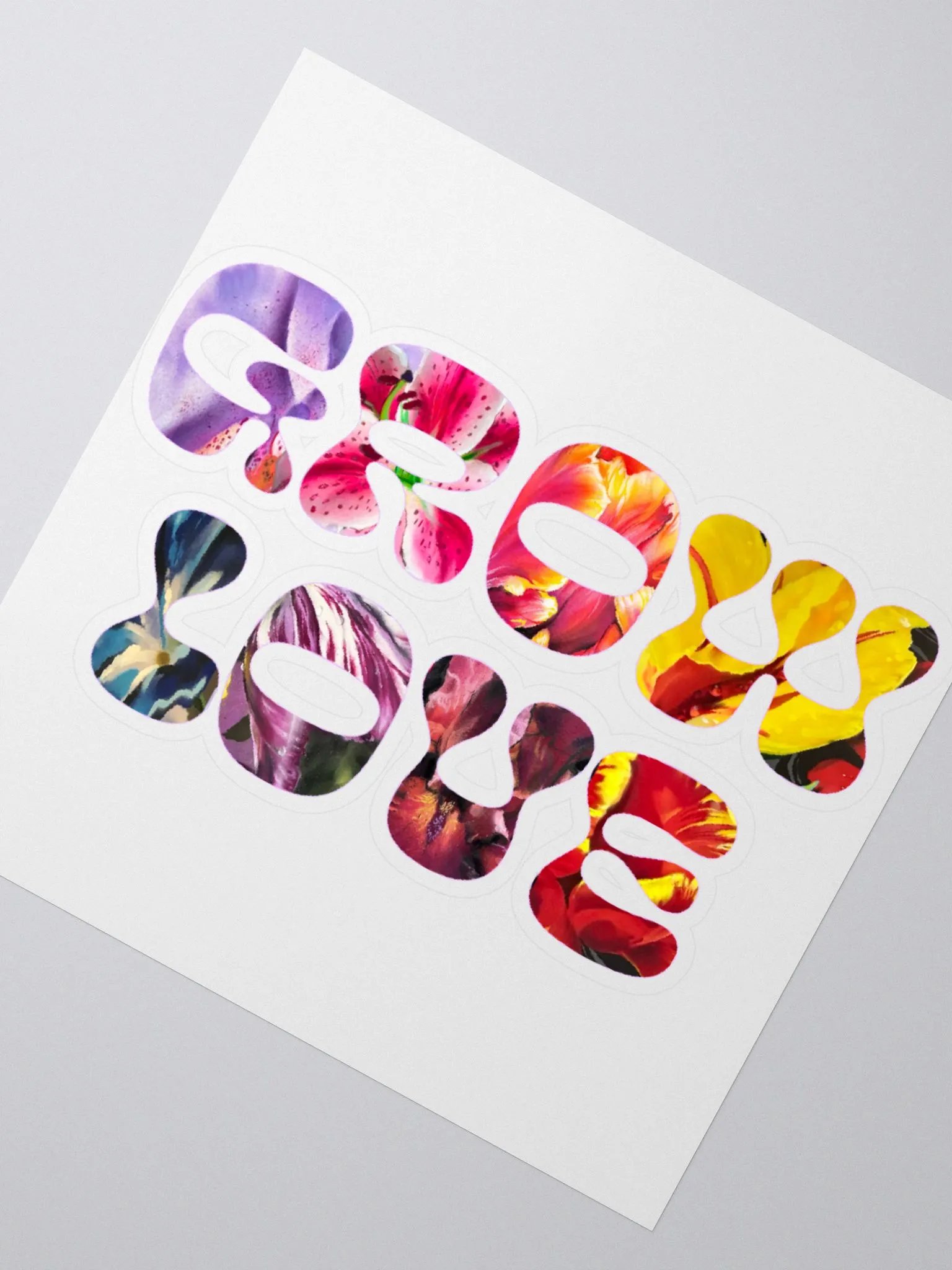 Grow Love Vinyl Sticker product image (4)