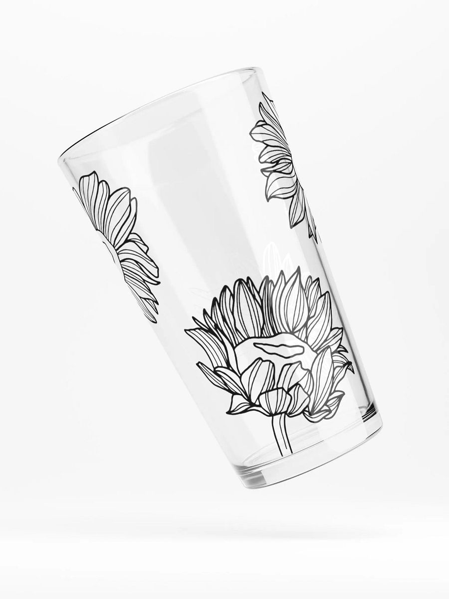 Doodle Flowers Glass product image (4)