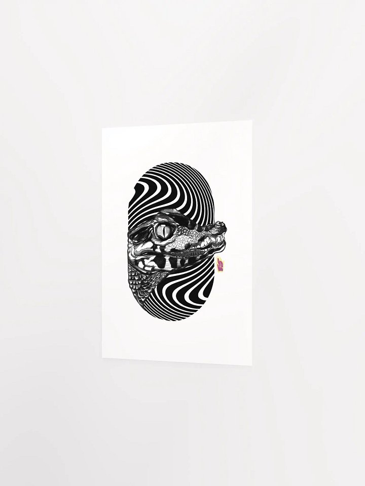 (Canvas) SUMINAGASHI BLACK CROCODILE product image (2)