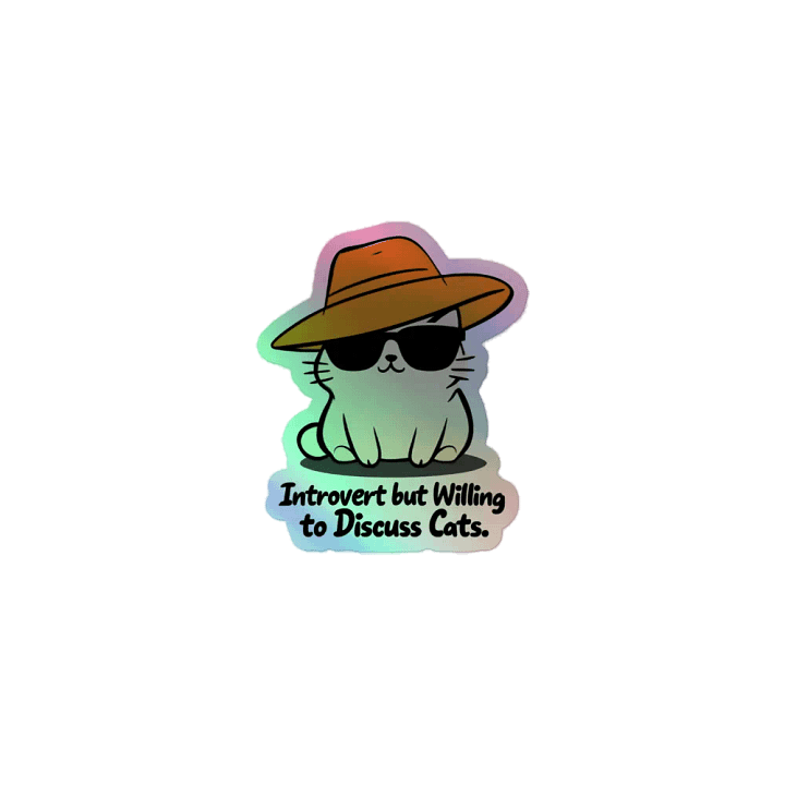 Cool Cat Holographic Sticker Pack product image (1)