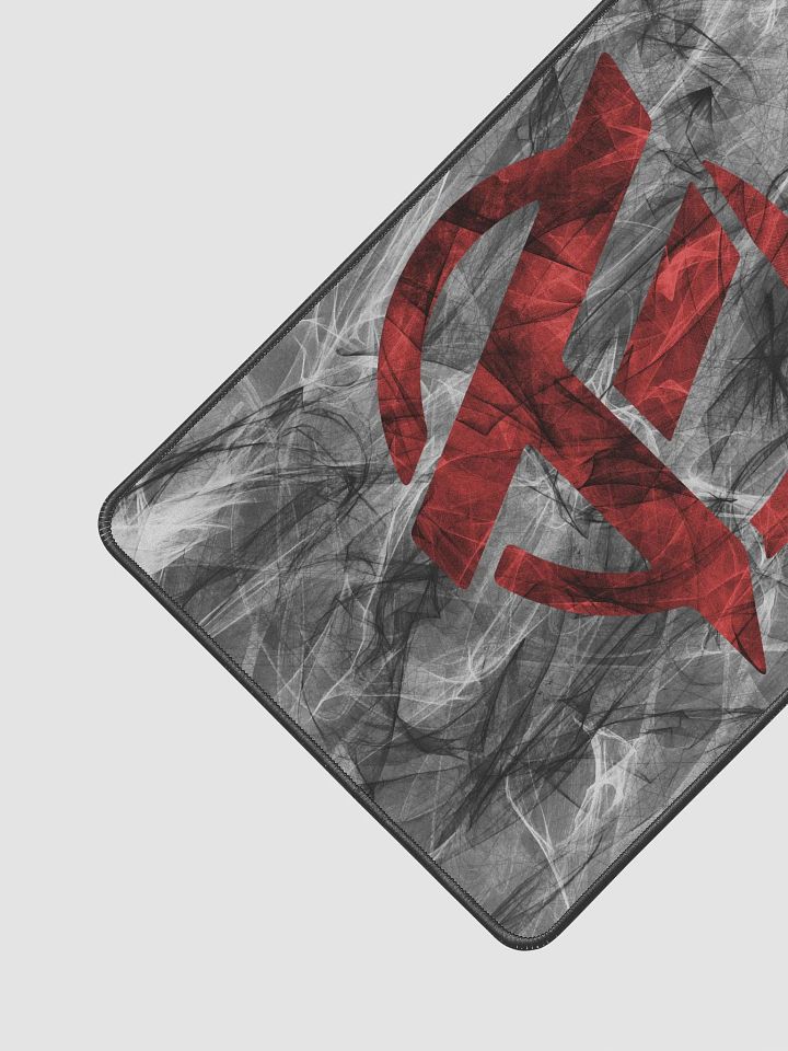 TopFrag™ Blended Red Spiral Emblem Desk Mat 12" x 18" product image (2)