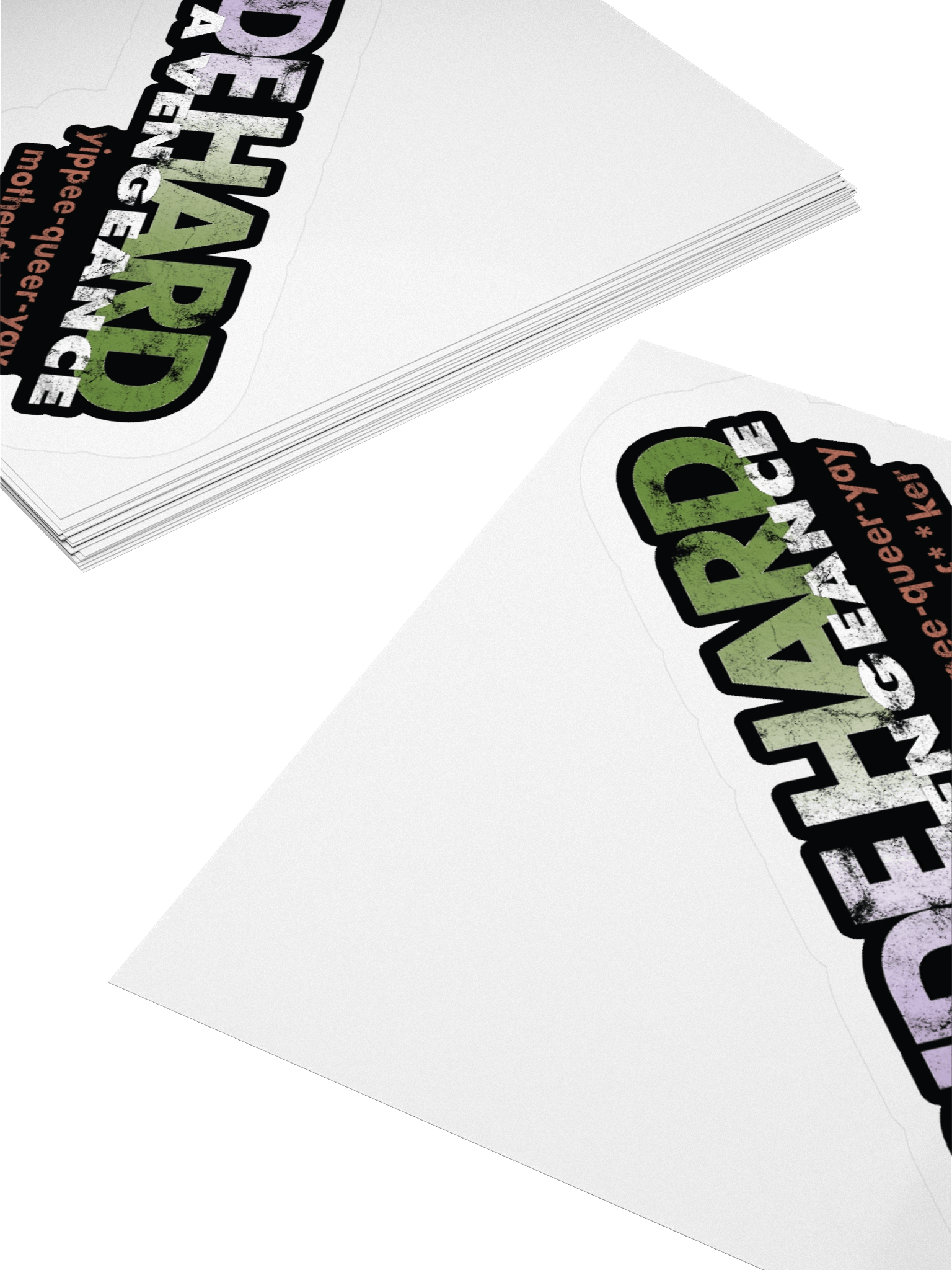 Genderqueer "Pride Hard" Sticker product image (4)