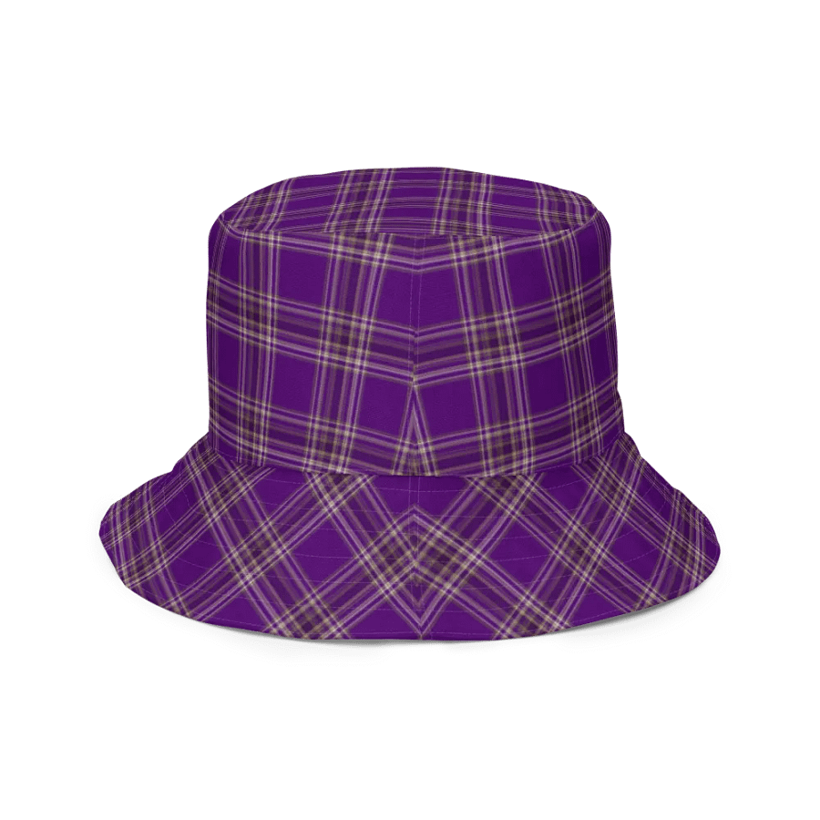 Purple Plaid Dreams Reversible Bucket Hat product image (11)