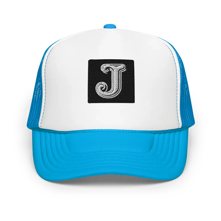Jazz up Your Look with Otto Foam Trucker Hat |AI Design initial J product image (2)