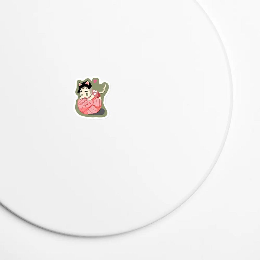 Love Arigato Neko Volleyball Magnet product image (7)