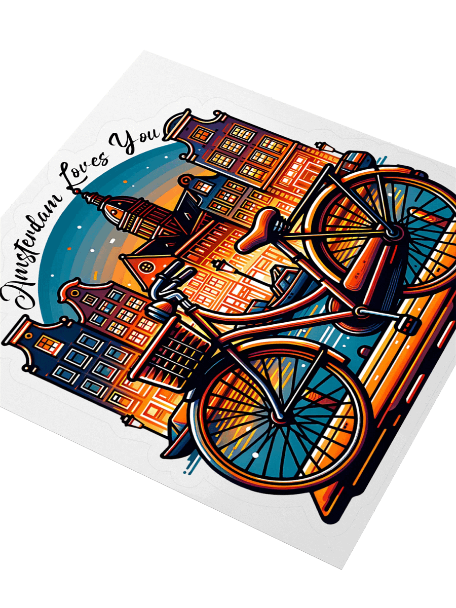 Amsterdam Loves You Kiss Cut Stickers product image (6)