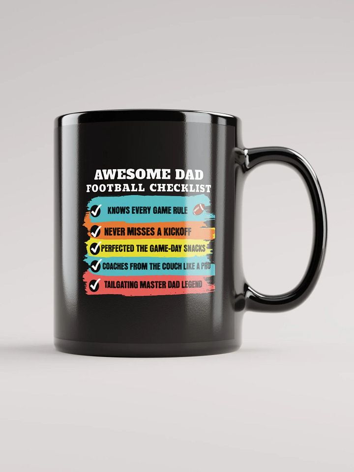 Football Dad Fan Checklist Mug product image (1)