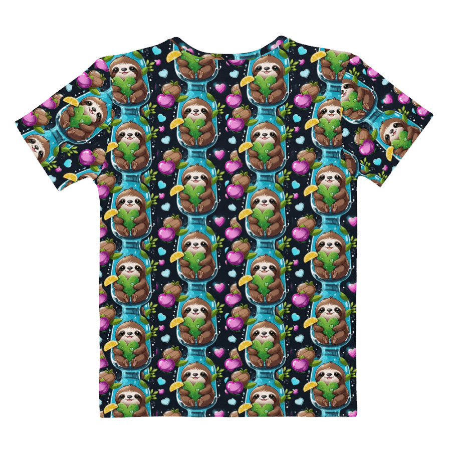 Kawaii Sloth All Over Print T-shirt product image (9)