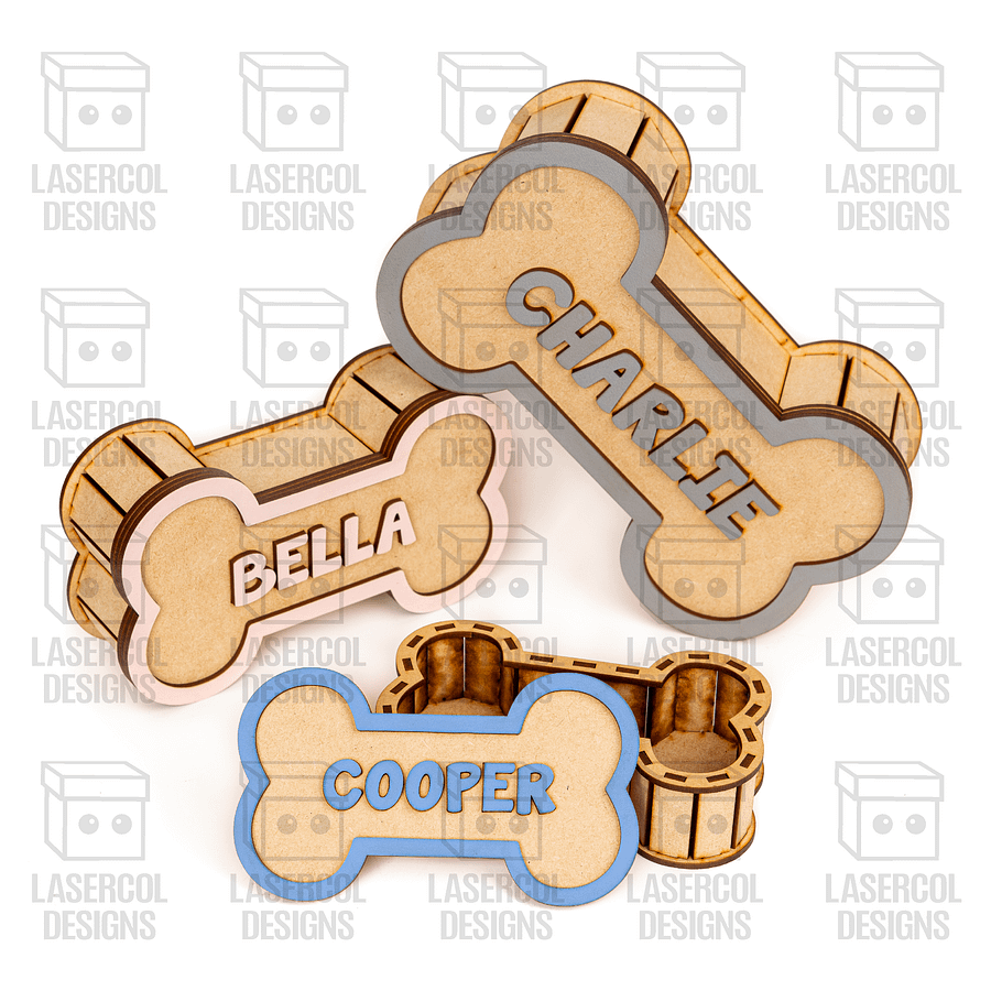 Dog Bone Boxes (3 Sizes) - Laser Cut Files product image (8)