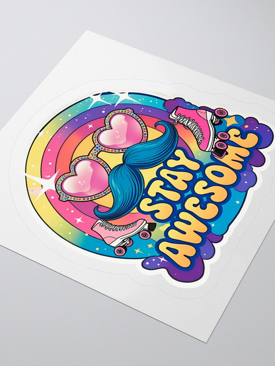Groovy Stay Awesome Retro Sticker product image (9)