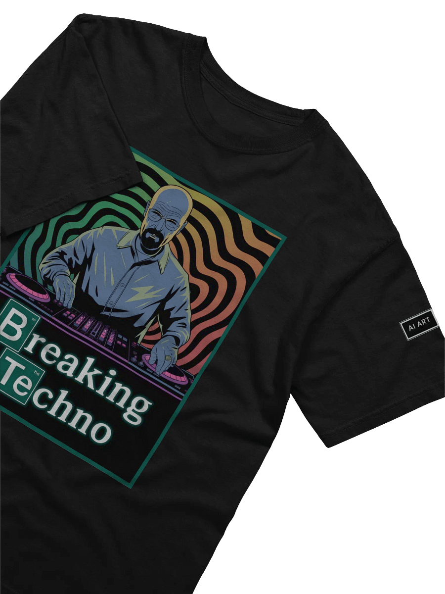"BREAKING TECHNO" 100% cotton T-shirt product image (3)
