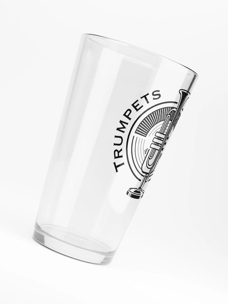 Trumpets Mic'd Up Logo Pint Glass product image (6)