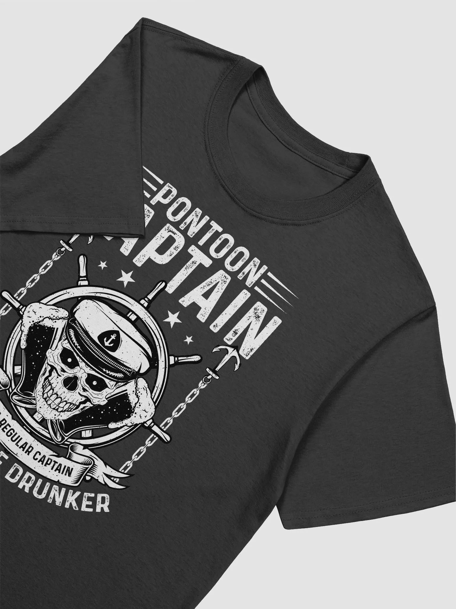 Drunken Pontoon Captain Gildan 64000 Unisex Tshirt product image (2)