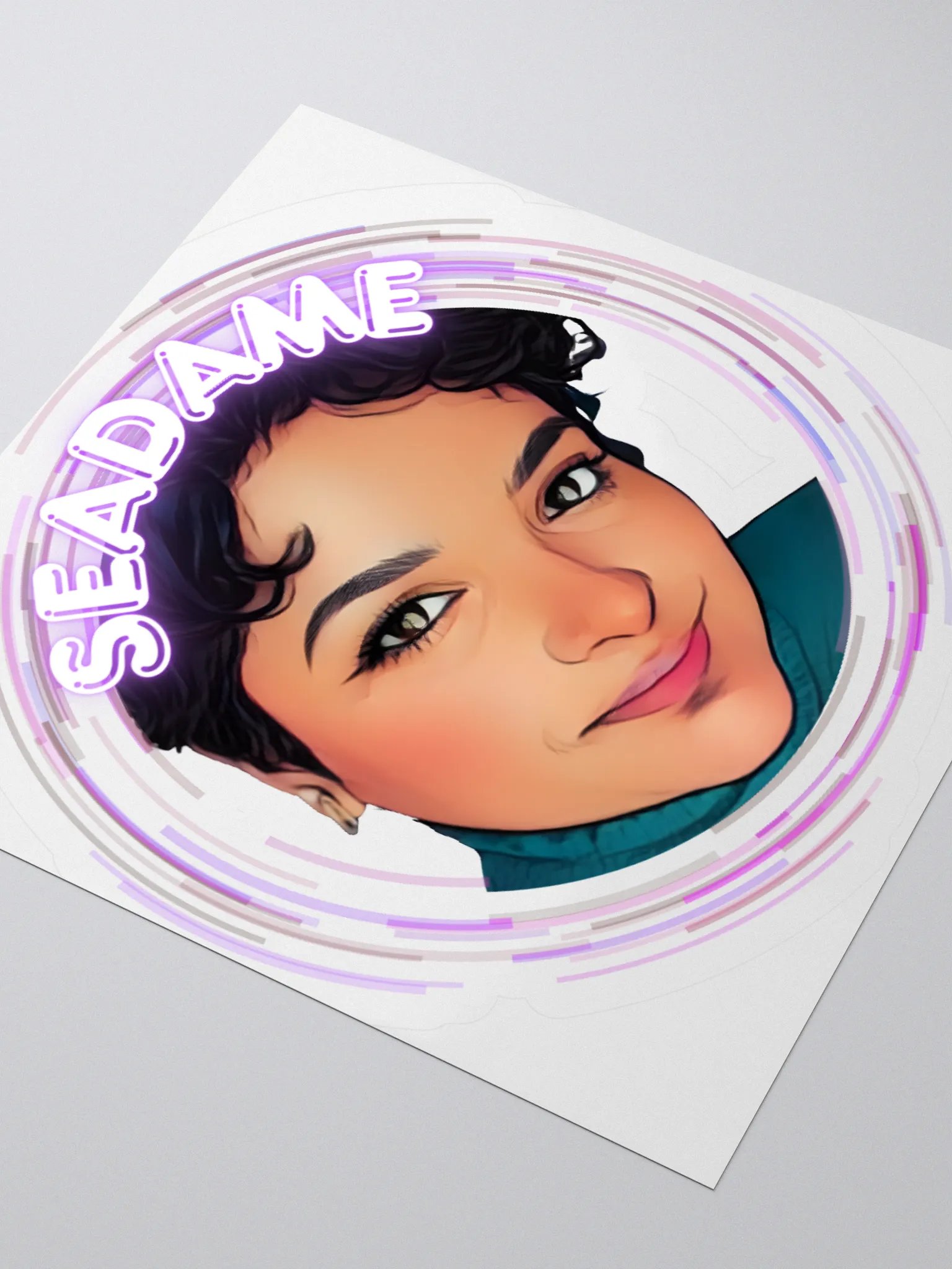 SeaDame - Self-Portrait Logo Sticker product image (7)