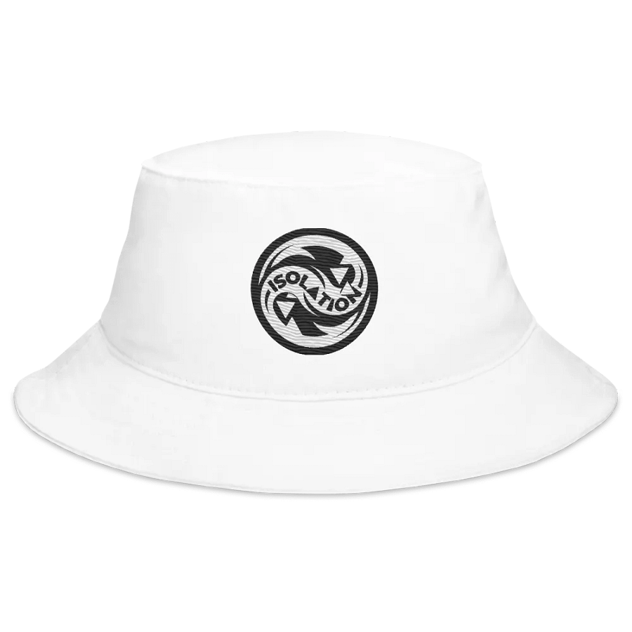 ISOL▲TION — 2024 LOGO — BUCKET HAT — B&W product image (3)