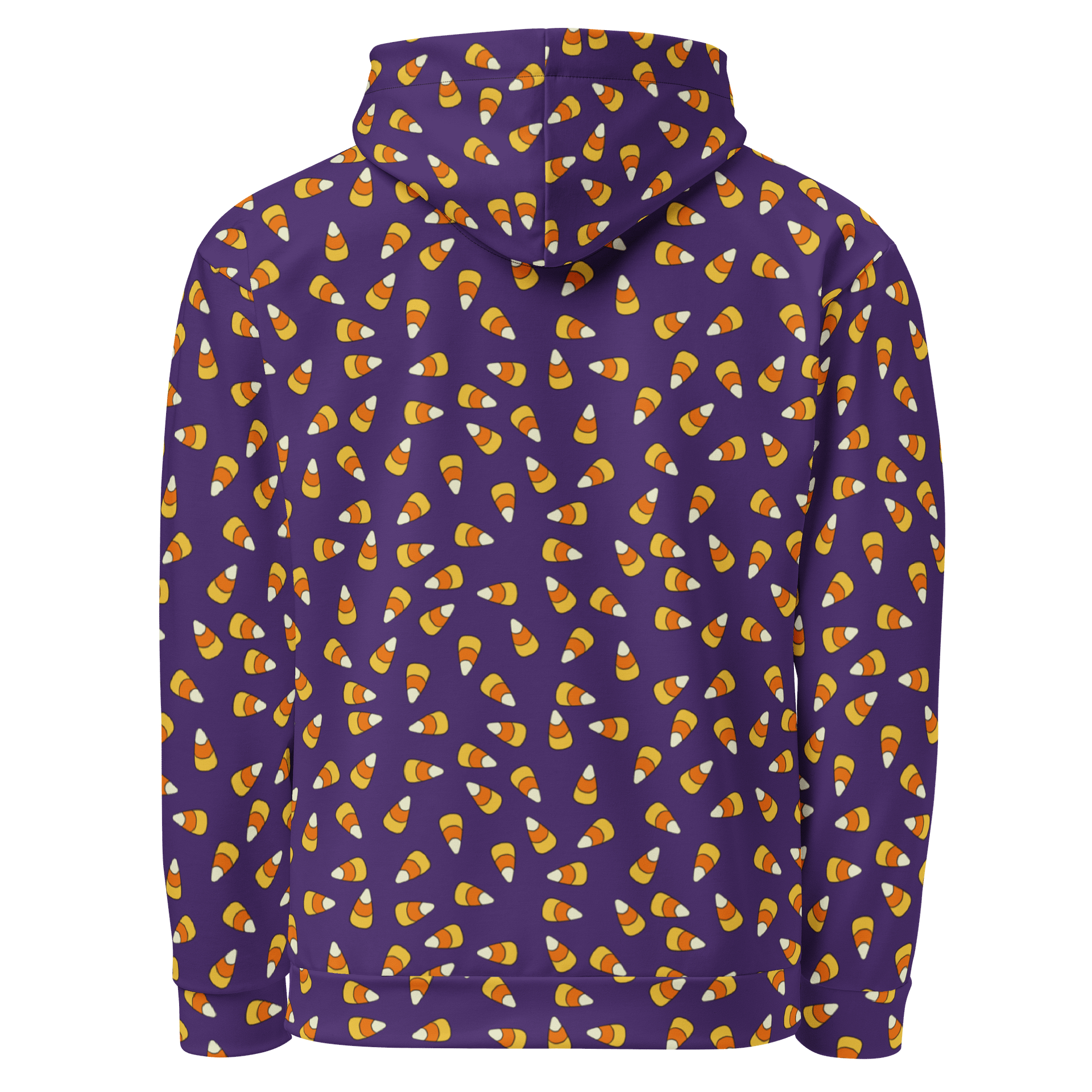 Dark Purple "Scattered Candy Corn" Pattern - Unisex Hoodie product image (3)