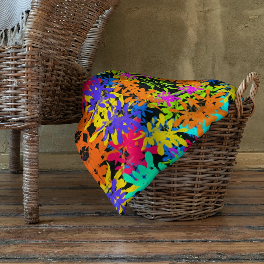 Bright Colourful Leaves Pattern Blanket product image (12)