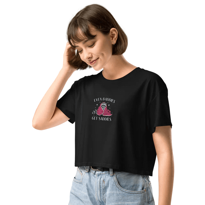 'Baddie Racoon' Women's Crop Top product image (2)