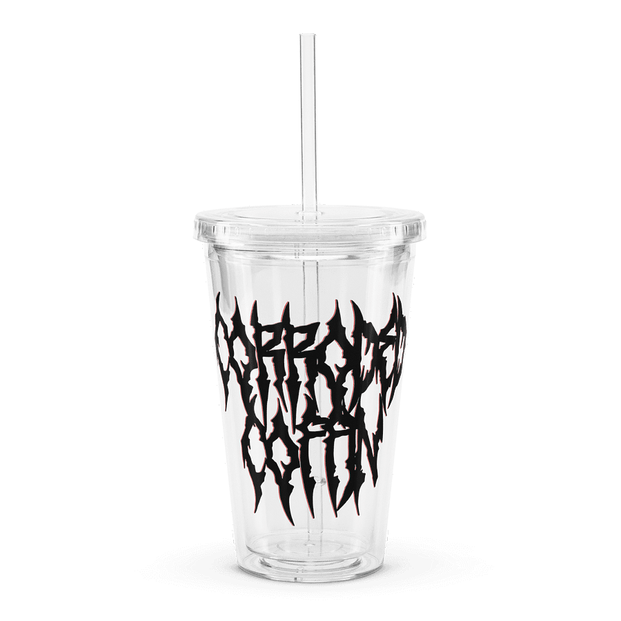 Corroded Coffin - Clear Plastic Tumbler product image (1)