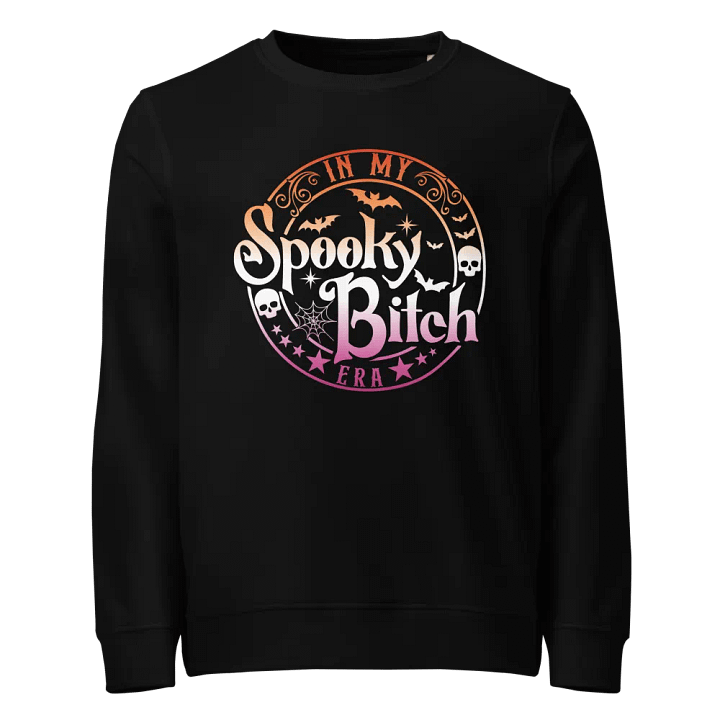 Spooky Bitch Era Lesbian Flag Organic Sweatshirt product image (1)