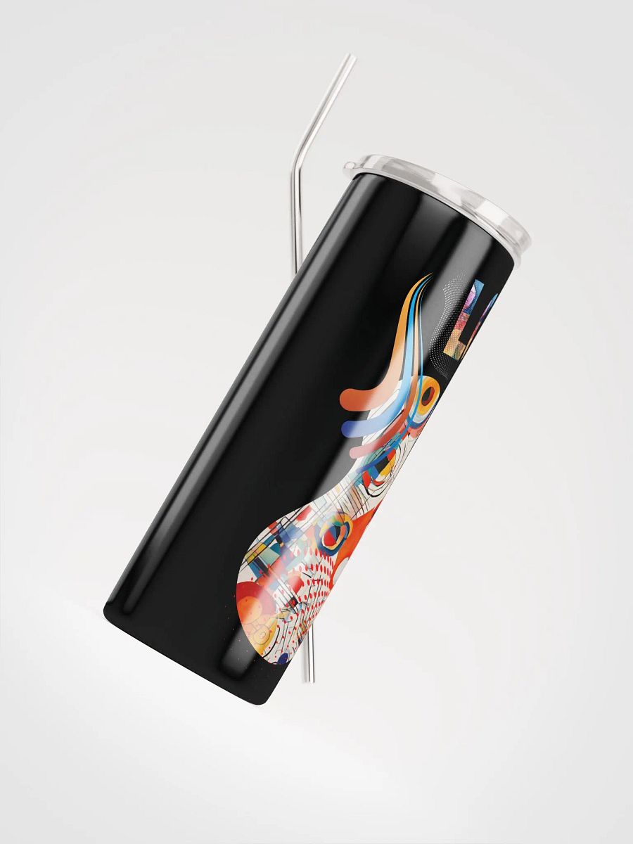 stainless steel tumbler kadinsky inspired design for the artist. 'Love making Art'  Perfect gift for  colleague, friend who loves arty things product image (4)