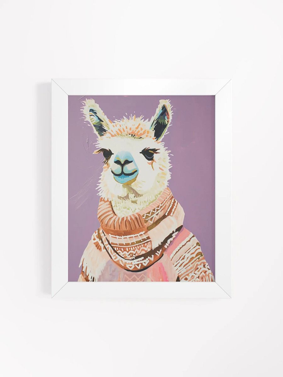 Sweater Llama Framed Poster product image (4)