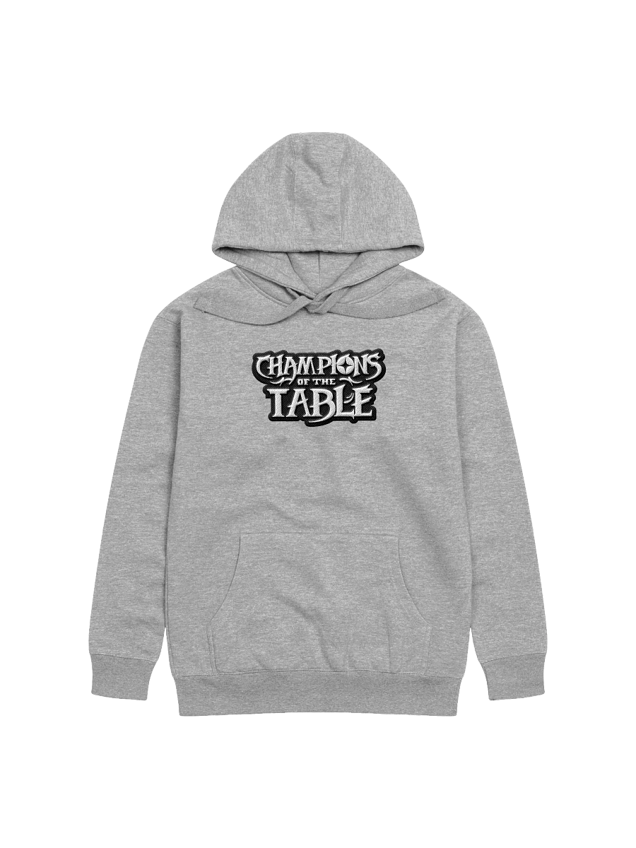 Champions of The Table - Embroidered Full Logo Hoodie (Black & White) product image (4)