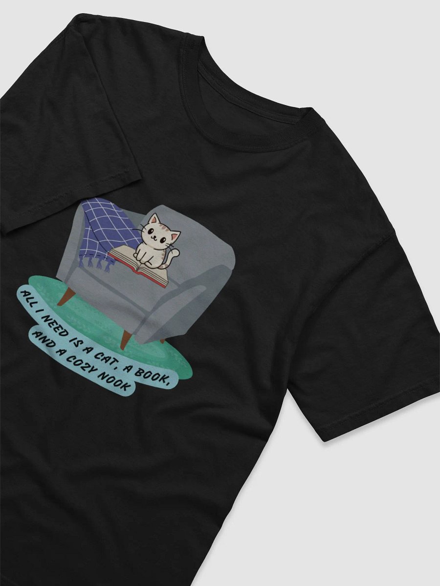 Cozy Cat & Book Nook T-Shirt product image (3)