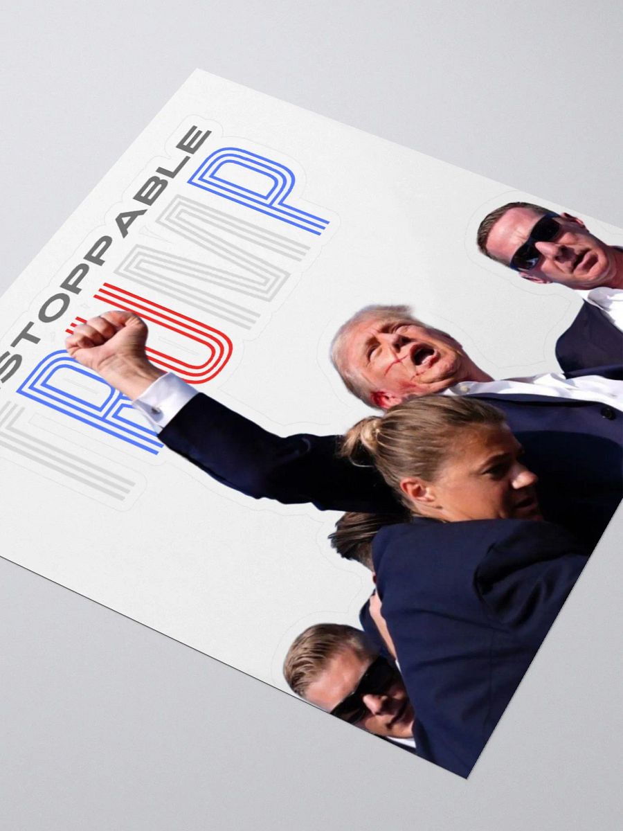 Unstoppable Trump: Fist Pumping Freedom Stickers product image (3)