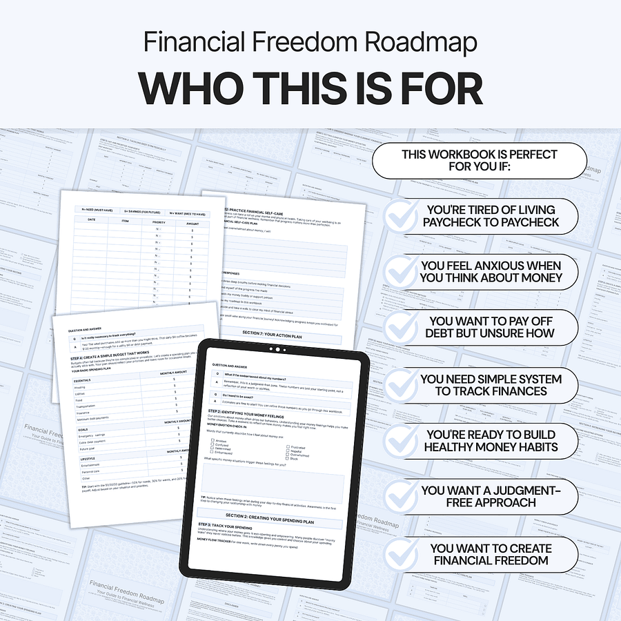 Financial Freedom Roadmap - Google Docs product image (3)