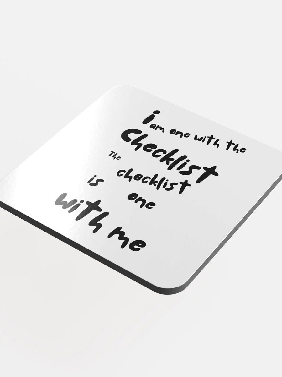 Checklist Chic Glossed Coaster product image (4)