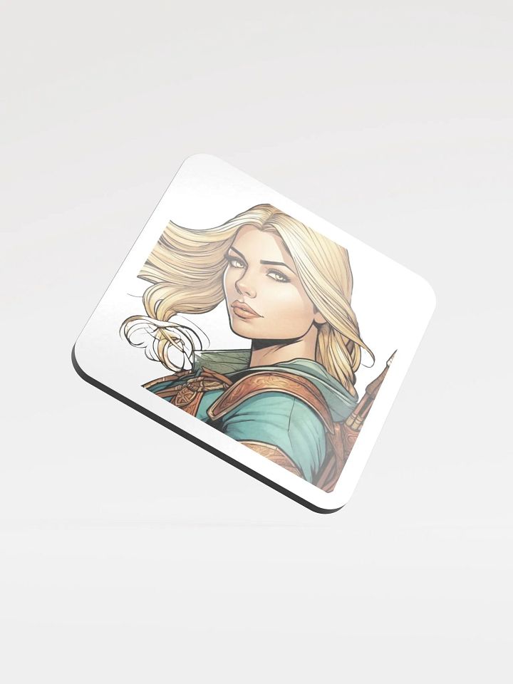 Warrior Maiden Cork Coaster product image (1)