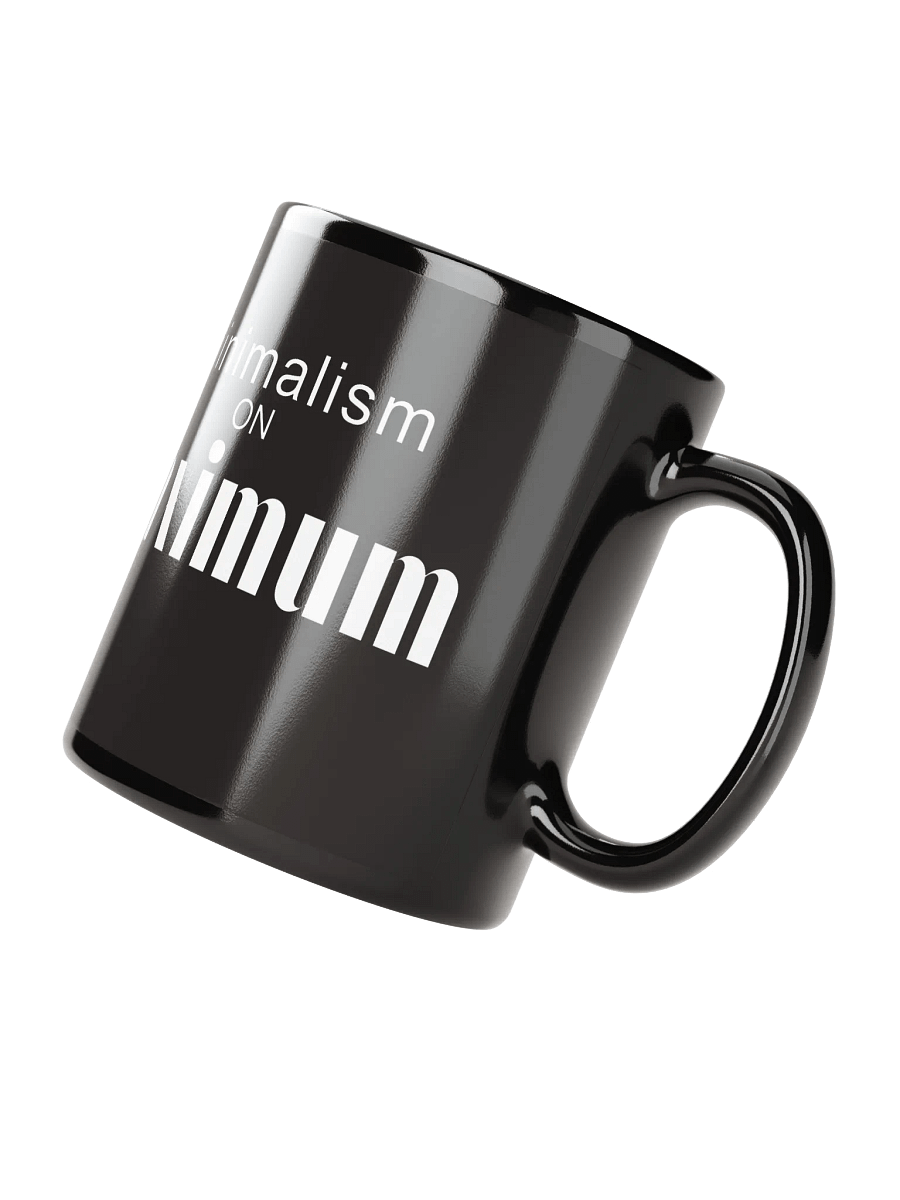MOM - Minimalism on Maximum Black Mug product image (3)