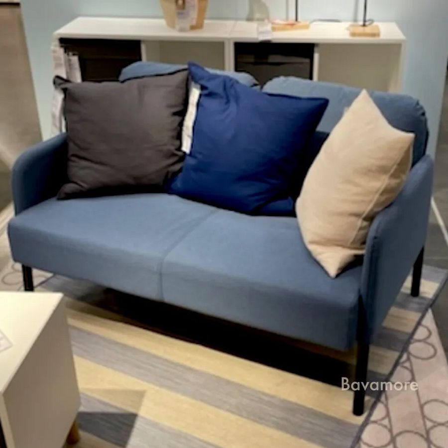 Ikea GLOSTAD Loveseat, Knisa medium blue BRAND NEW 204.888.20 (LOVESEAT ONLY) product image (3)