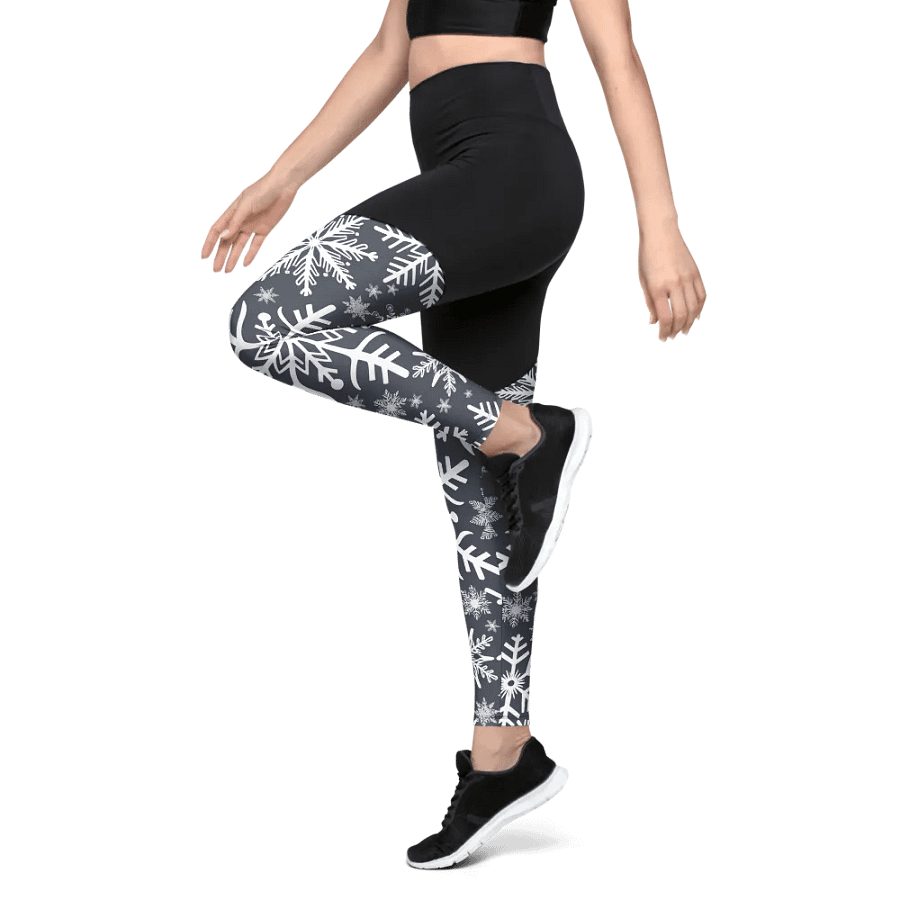 Snowflake Women’s Sports Leggings product image (9)